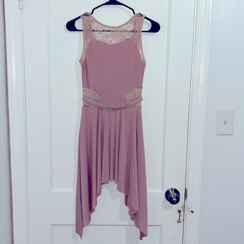 Lace Inset Matte Jersey Dress dance costume from Weissman